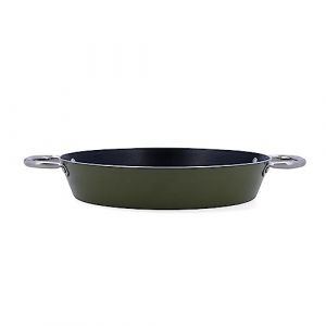 Quid Naturalia Boîte à riz en aluminium pressé 32 x 5 cm Vert