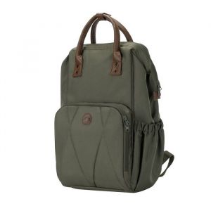 B&eacute;b&eacute; Confort Sac &agrave; Langer Bebe, avec Matelas &agrave; Langer Bebe, Sac &agrave; Dos pour Poussette &agrave; Grandes Poches, Poches Isothermes et Sangles de Fixation Poussette, Finitions en Cuir El&eacute;gantes, Mineral Green