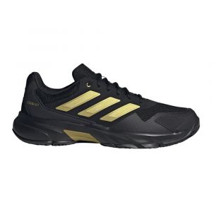 Adidas Chaussures de tennis courtjam control 3 homme noir/dor&eacute;