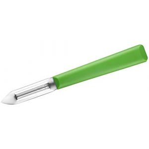 Opinel Éplucheur N°315 Essentiels+ - Lame Acier Inox 6 cm - Petit, Maniable et Performant - Manche Robuste et Hygiénique - Excellente Prise en Main - Passe au Lave-Vaisselle - Vert