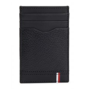Tommy Hilfiger Th Central NS CC Support, Accessoire de Voyage -Portefeuille à Double pli Homme, Noir, Taille Unique