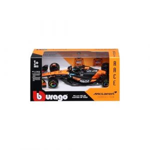 Bburago McLaren F1 MCL39 2025#81 Piastri, Voiture Miniature &agrave; l'&eacute;chelle 1:43 avec d&eacute;tails Authentiques, r&eacute;plique F1 McLaren, livr&eacute;e Papaye/Noire, Licence Officielle, &acirc;ge recommand&eacute; 3+ Ans