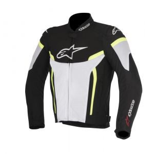 Alpinestars Blouson moto T-GP Plus R V2 Air Black White Yellow Fluo