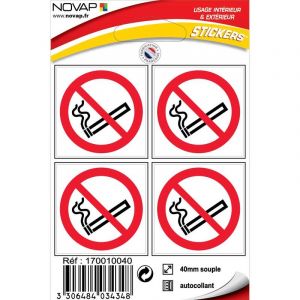 Novap Disques d'interdiction - d&eacute;fense de fumer