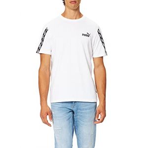 Puma T-Shirt Power homme, Blanc, Taille L, Vêtements