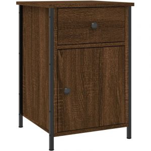 VidaXL Table de chevet chêne marron 40x42x60 cm bois d'ingénierie 825911