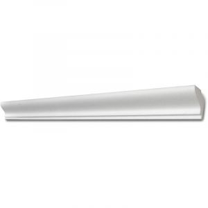 DECOSA Moulure pour ruban LED G37 - polystyr&egrave;ne - blanc - 33 x 41 mm - long. 2 m - 10 pces (=20 m) - blanc