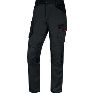 Image de Delta Plus Pantalon stretch mach 2 v3 200 - 300 g m 7 et plus pantalon 1 pièce(s) coton / polyester / élasthanne gris/rouge pantalon de travail stretch mach 2 v3