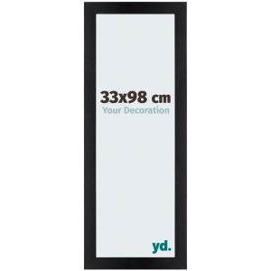 Your Decoration - 33x98 cm - Cadres Photo en mdf Avec Verre acrylique - Anti-Reflet - Excellente Qualité - Noir Mat - Cadre Decoration Murale - Mura.
