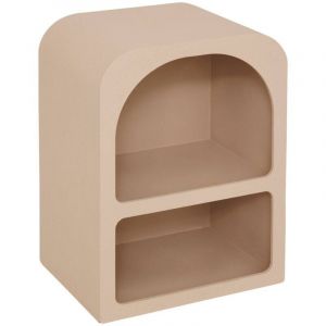 Atmosphera Table de chevet Soleya beige moyen 40x30cm créateur d'intérieur