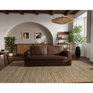 Marilia - canapé 2 places convertible déplimousse en simili