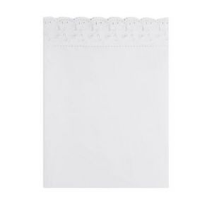 Anne de Solène Drap plat Héritage - 240x310 cm - Couleur Blanc