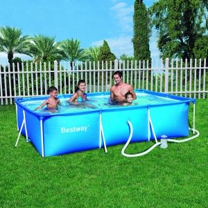 Bestway 56079 Set Piscine Tubulaire Rectangulaire 300 X 201 X 66