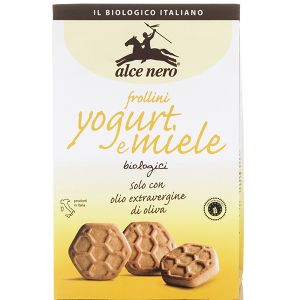 Image de Alce nero Biscuits Frollini au Yaourt et Miel 350g