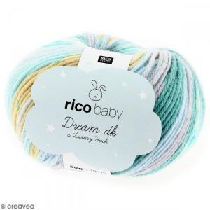 Image de Rico Design Laine rico baby dream dk, 50 g mix turquoise