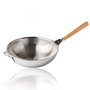 Mastrad O'wok Gourmet - Inox - Poignee Bois Et Grille - Acier