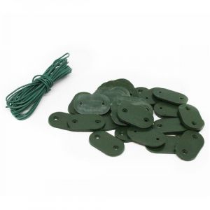 Lot de 30 kits de fixation pour brise vue Vert Linxor