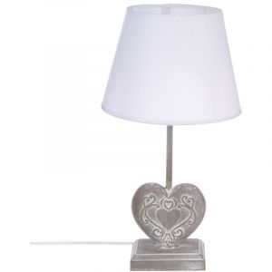 Image de Atmosphera Lampe coeur en bois H49