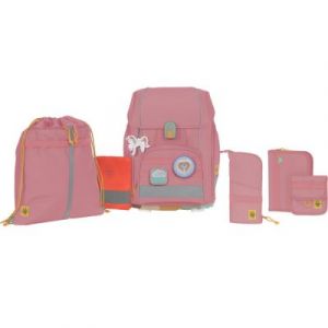 Lässig Set école Boxy Unique rose (7 pièces)