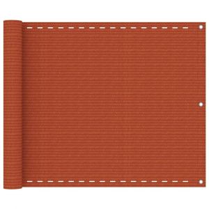 Écran de balcon brise pare vue protection confidentialité 75 x 400 cm PEHD orange 02_0010297