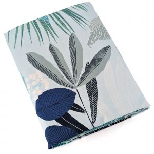 Linnea Housse de couette percale de coton moorea pacific bleu cobalt 140x200 cm