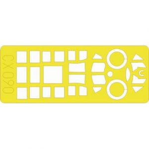 Eduard Accessoire Douglas SBD Dauntless (pour maquettes Hasegawa) (fait à partir de bande jaune de Kabuki japonais) 1/72EDUACX090 - Masques de verriè