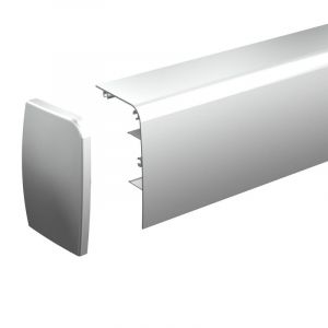Wimove Bandeau de finition avec embouts pour système Slid'up 1000 en pose murale - L 1,95 m - SLID'UP BY MANTION