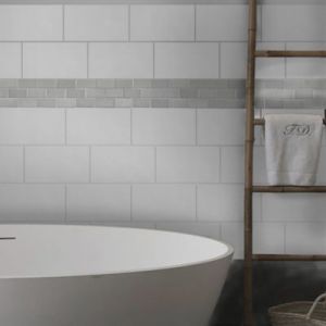 Mosaïque HEMATITE en porcelaine grise