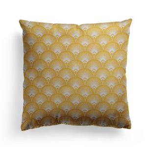 Housses de coussins Maison Jean-Vier BILBATU Jaune - Taille 40x40 cm