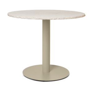 Ferm Living Table à manger ronde en marbre cachemire 90x72cm Mineral