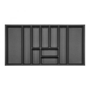 ORGA-BOX 3 Range-couverts Profondeur : 473 x Largeur : 891 mm anthracite avec structure Canvas pour tiroirs de 100 cm