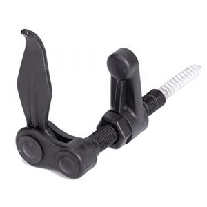 Image de Alberts 308124 Arr&ecirc;t de volet type Marseillais | &agrave; visser | plastique, noir | 25-70 mm