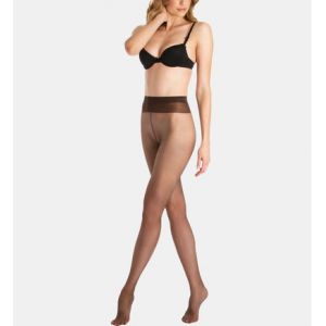 Le Bourget Collants transparents mat 15D Marron - Couleur Marron - Taille XS