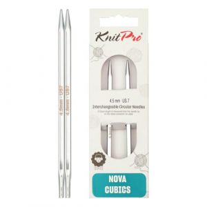 Knitpro KP12322 Nova Cubique Aiguille Circulaire Interchangeable Normale Bois Multicolore 38 x 5,5 x 1,6 cm