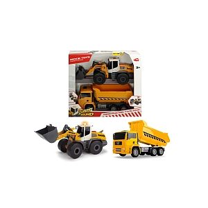 Image de Dickie Toys Coffret 2 véhicules de construction 28-30cm