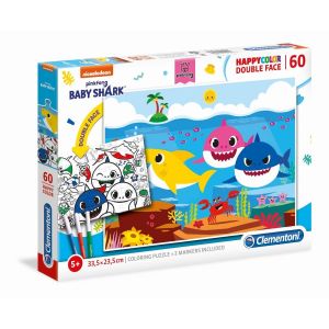 Clementoni Happy color 60 pièces - baby shark