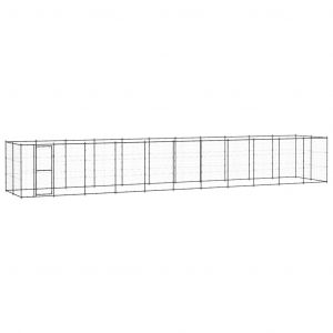 VidaXL Chenil D'ext¿¿Rieur Pour Chiens Acier 26,62 M?