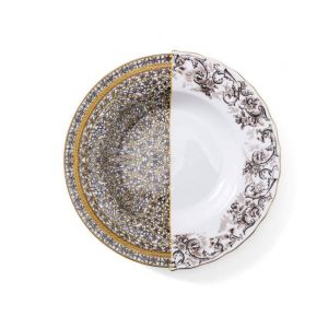 Seletti Assiette creuse Hybrid Agroha / &Oslash; 25 cm multicolore en c&eacute;ramique