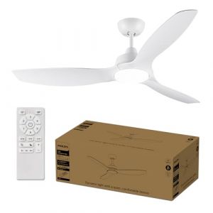 Philips Ventilateur de plafond avec lumière et télécommande 35 W Blanc