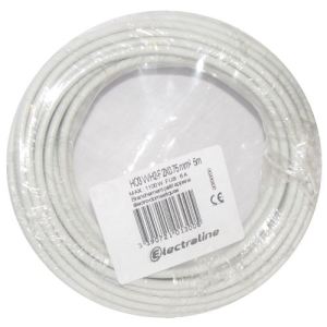 Electraline 60113023 - Câble méplat HO3VVH2F 2x0.75 mm² couronne 5 m