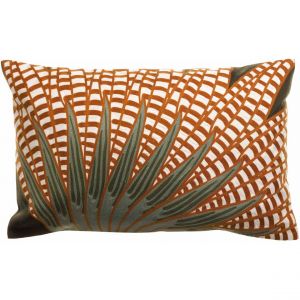 Declikdeco Coussin brodé Ewan Fougère 40 x 65