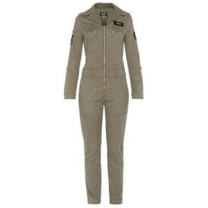 Schott NYC TRJUMP21W Combinaison, Light Kaki, L Femme