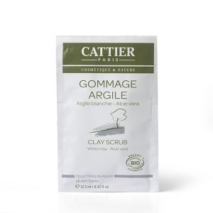Image de Cattier Gommage argile blanche bio - 12 sachets unidose de 12.5ml