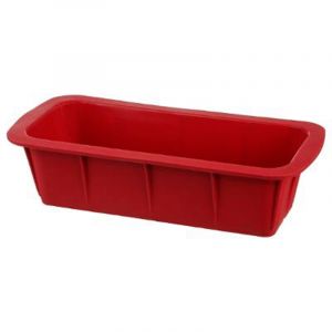 Image de Secret de Gourmet Moule à Cake Silicone "Silipro" 27cm Rouge