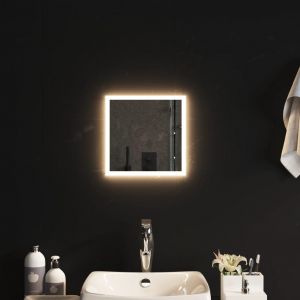 VidaXL Miroir de salle de bain à LED 30x30 cm