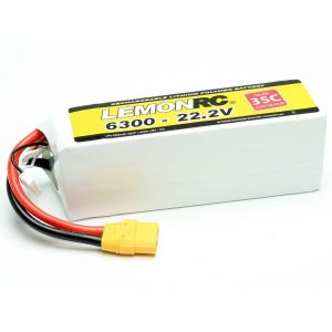 Accu Lipo LemonRC 6S 6300mAh 22.2V (35C) XT90