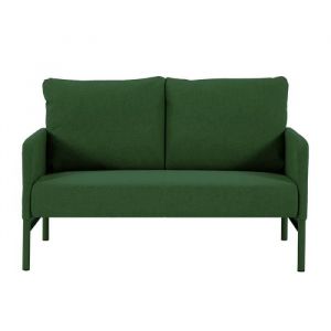Pantone Canapé droit fixe tissu vert olive 2 places