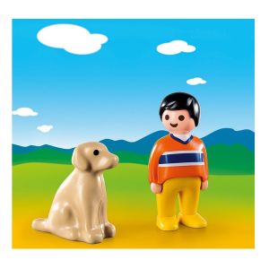 Image de Playmobil 9256 - 1.2.3 - Garçon avec chien