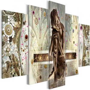 Image de Artgeist Tableau - Buddha's Dream (5 Parts) Wide - 100x50