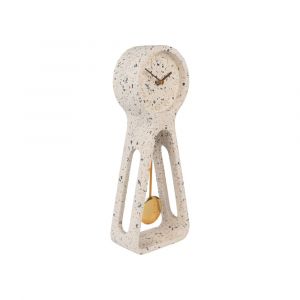 Image de Zuiver Horloge pendule en terrazzo blanc